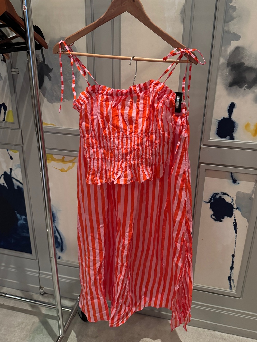 JCrew Striped Skirt Set